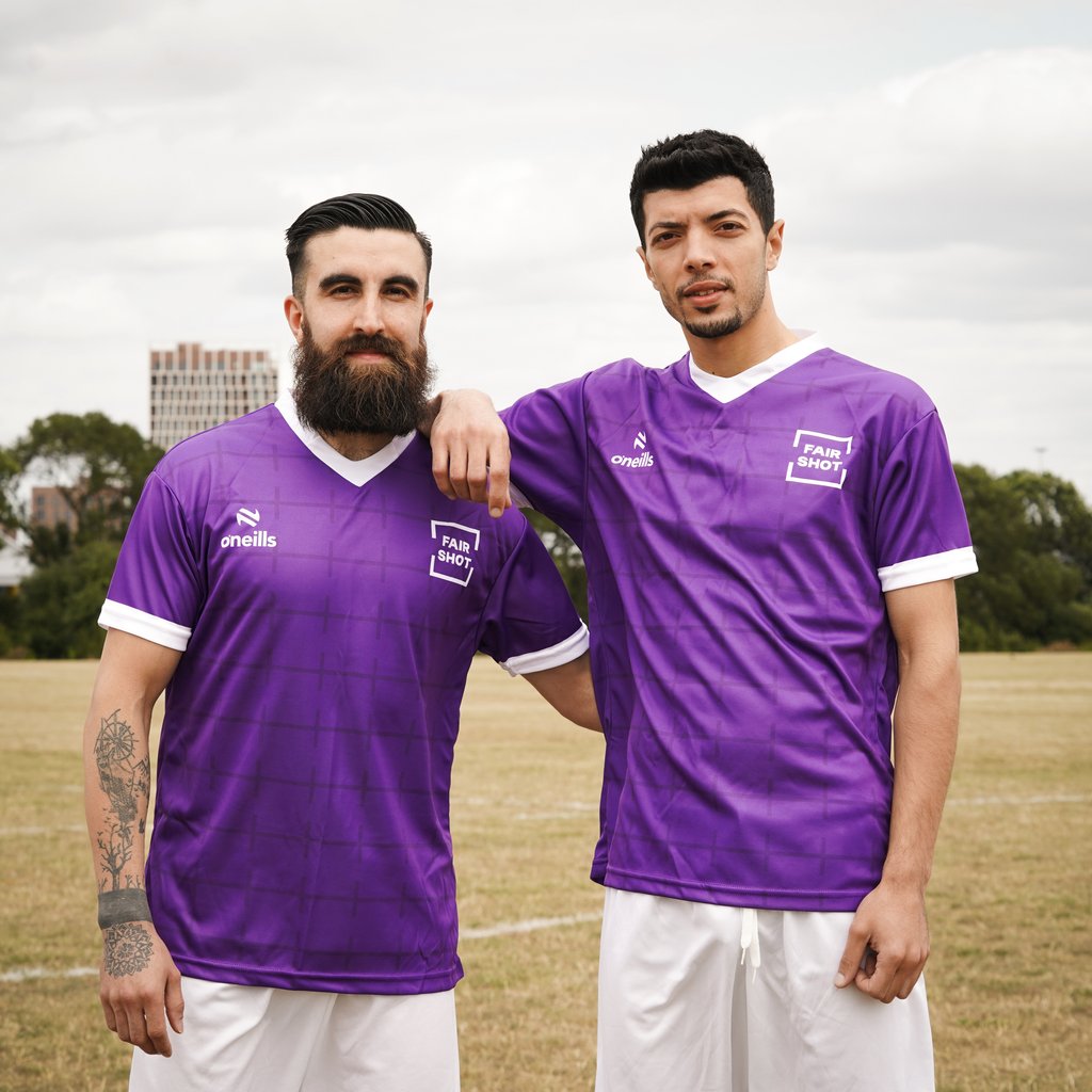 Fair Shot FC players Manar and Mohammad