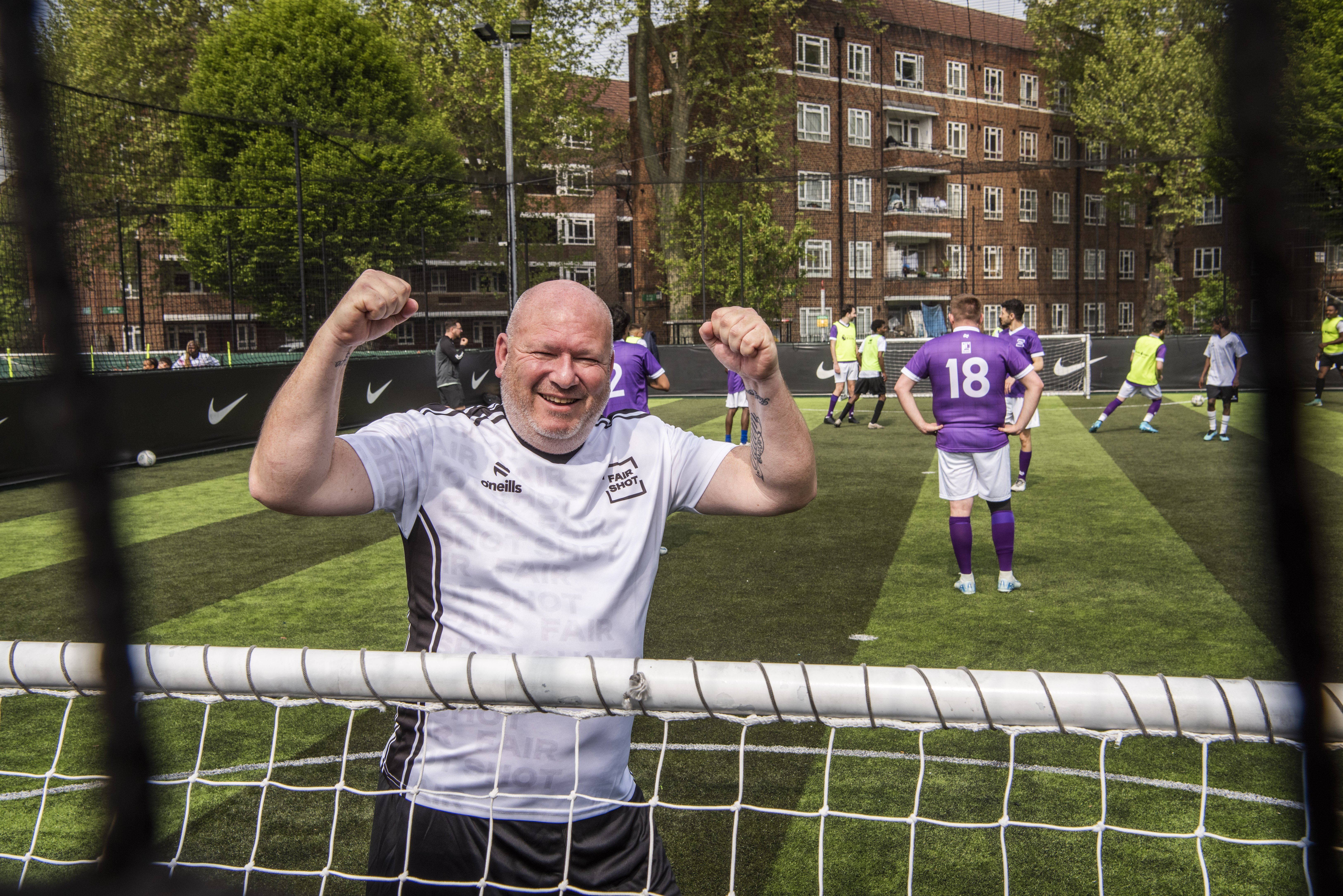 QPR fan celebrating